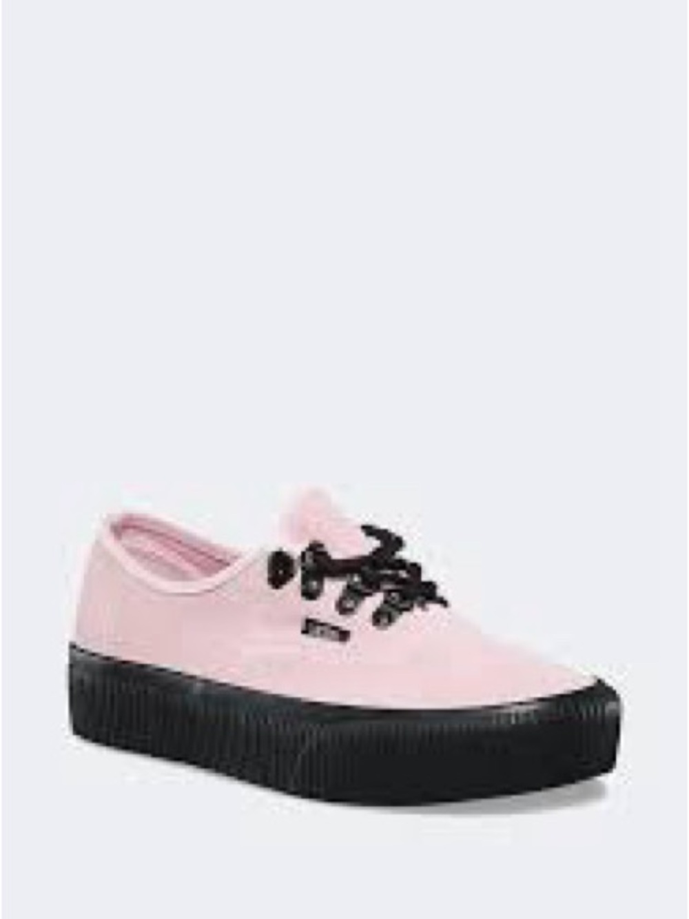 Vans Pink Suede Low-Top Sneakers with Black Laces ** free gift **